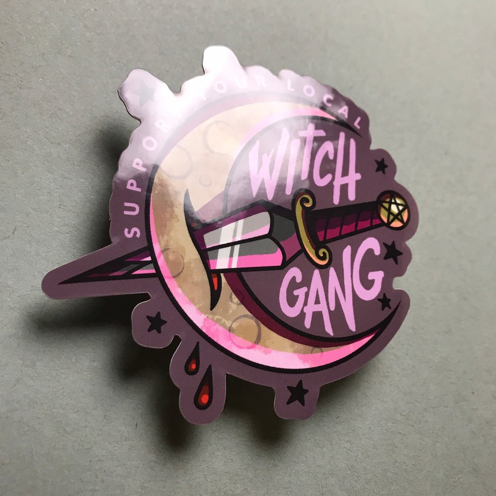 Support Your Local Witch Gang Vinyl Sticker