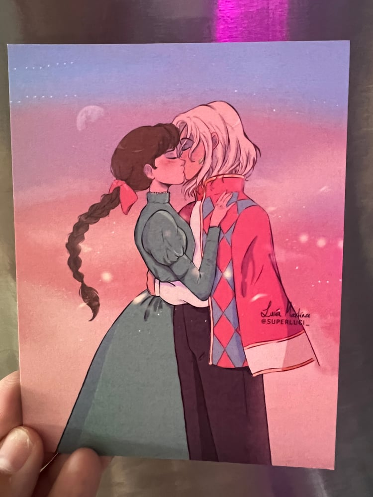 Image of Sunset Skywalk Kiss Howl Print