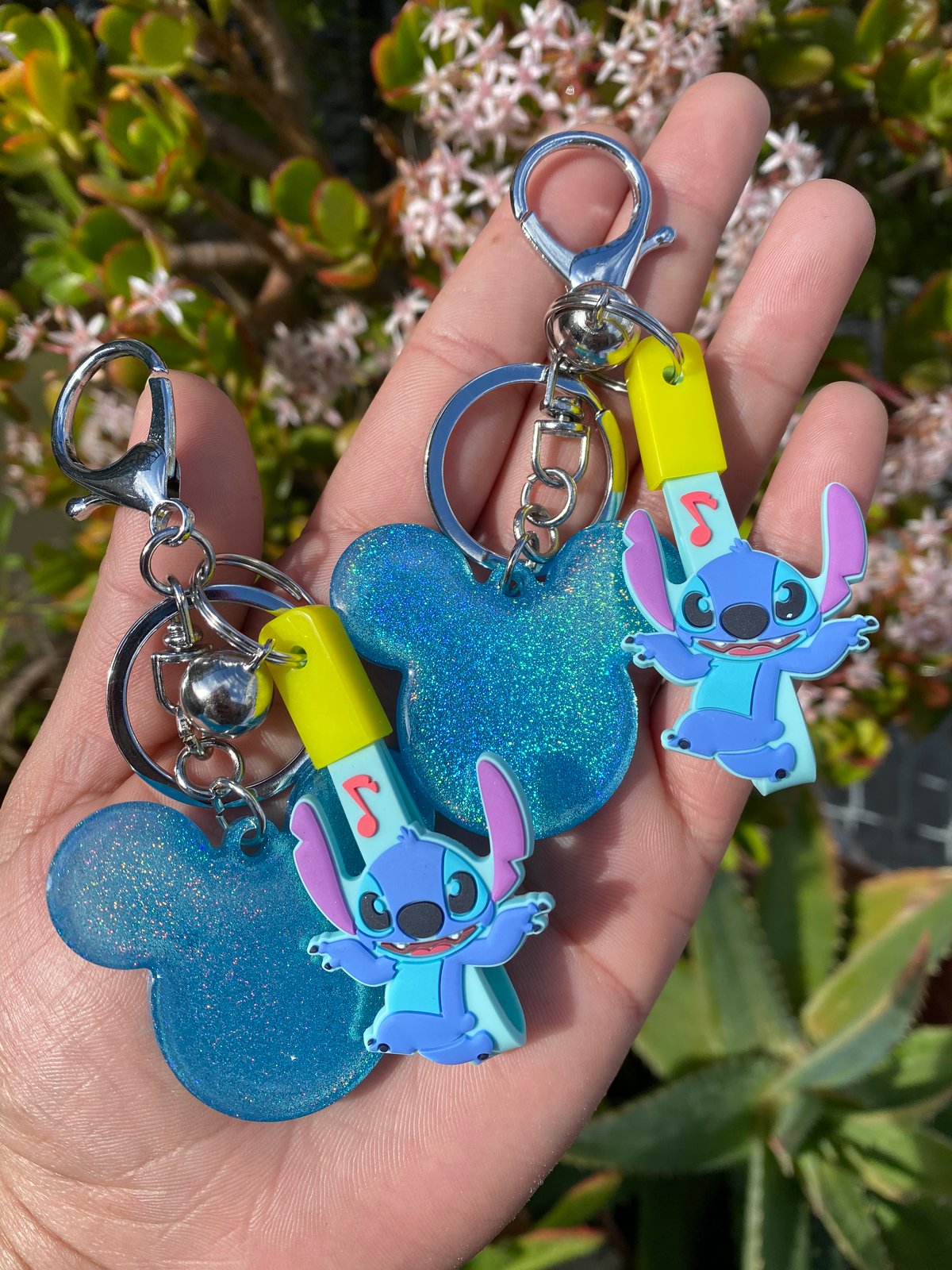 Image of Holo Mouse Mini Resin Charm Keychain - Choose Your Fave!