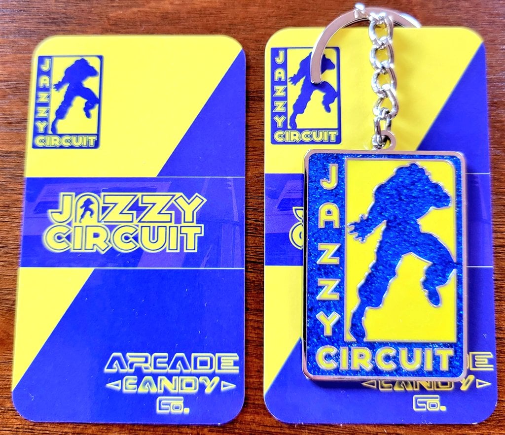 Image of Jazzy Circuit x ArcadeCandyCo. Keychain