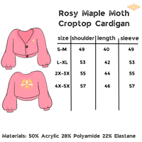 Image 5 of  Rosy Maple Moth Embroidered Cardigan