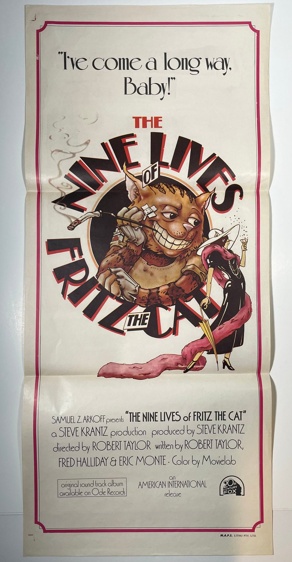 Poster: Fritz the Cat (The Nine Live of Fritz the Cat) RALPH BAKSHI
