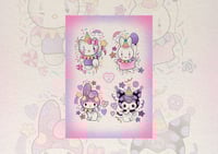 Clown Sanrio Glitter Print