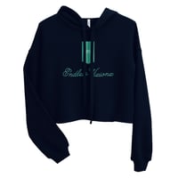 Image 3 of Women's MK Green Flag Crop Top Hoodie