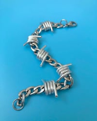 Image 1 of BARBED WIRE CHAIN BRACELET 