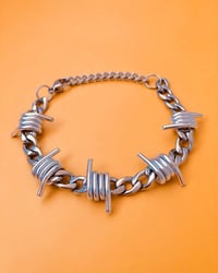 Image 3 of BARBED WIRE CHAIN BRACELET 