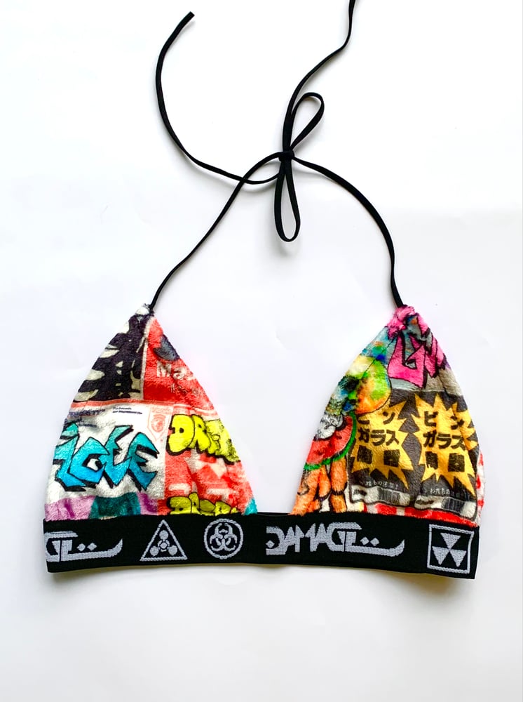 Image of VANDALS 2.0 furry fleece bikini top