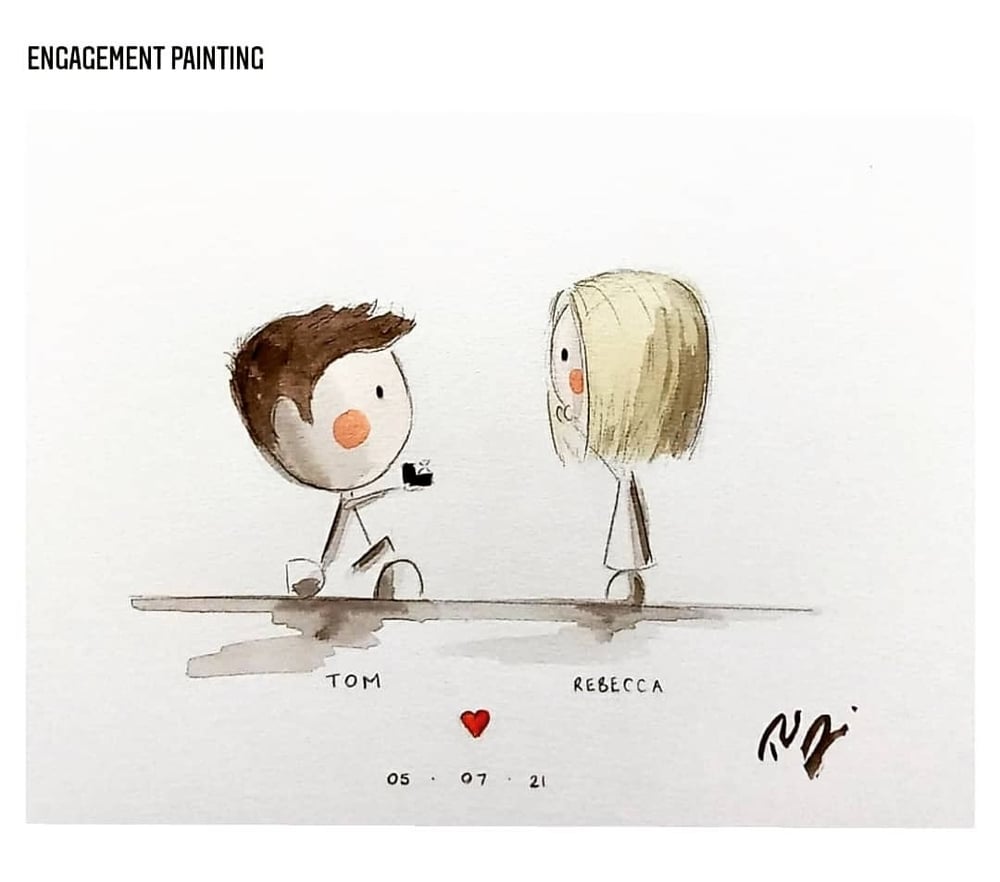 Image of Engagement Painting