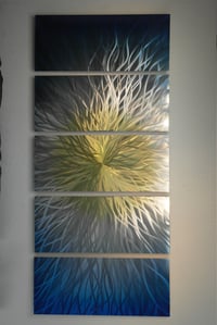 Image 5 of Vortex 36x79- Abstract Metal Wall Art Contemporary Modern Decor