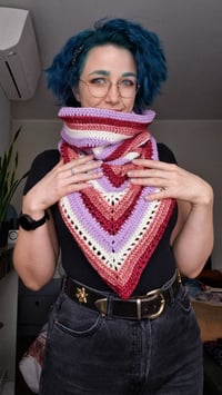 Image 1 of Cozy hooded scarf