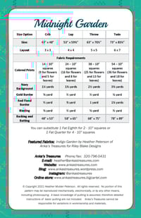 Image 5 of Midnight Garden PDF pattern