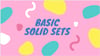 Basic Solid Colored Sets