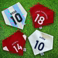 Image 2 of Personalised Football Shirt bandanas