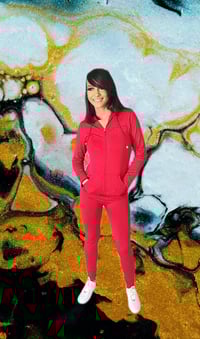 2 pc Red Track Suit