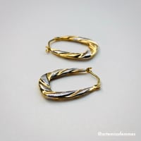 Image 3 of Nerissa 10K Gold Hoops