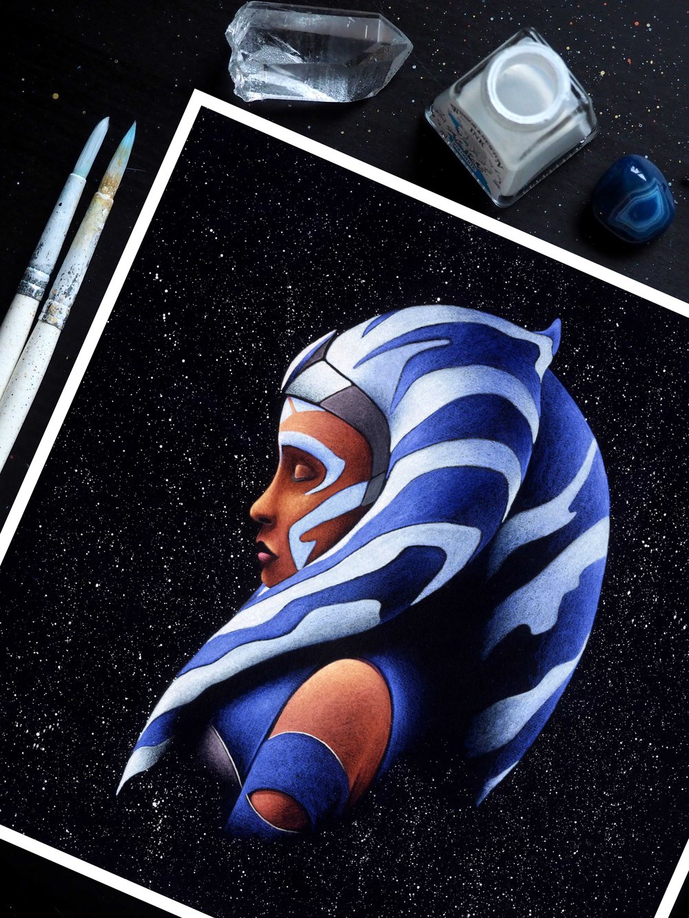 Image of 2023 Ahsoka Tano Star Wars Clone Wars Fine Art Print 