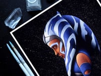 Image 3 of 2023 Ahsoka Tano Star Wars Clone Wars Fine Art Print 