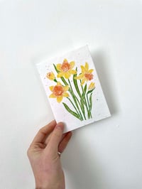 Image 1 of Plantable Seed Card - Daffodil Lino