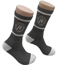 Image 1 of PL Premium Crews (Charcoal & White)-M/L