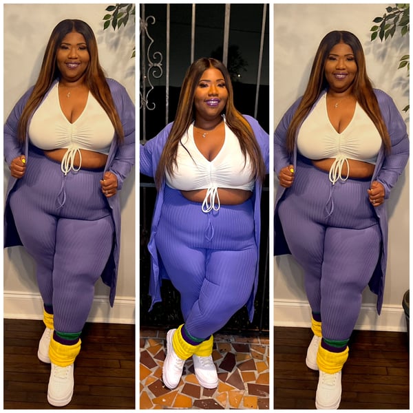 Image of Plus cardigan set 