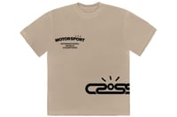 Image 2 of Travis Scott Cactus Jack Motor Sport Tee Tan