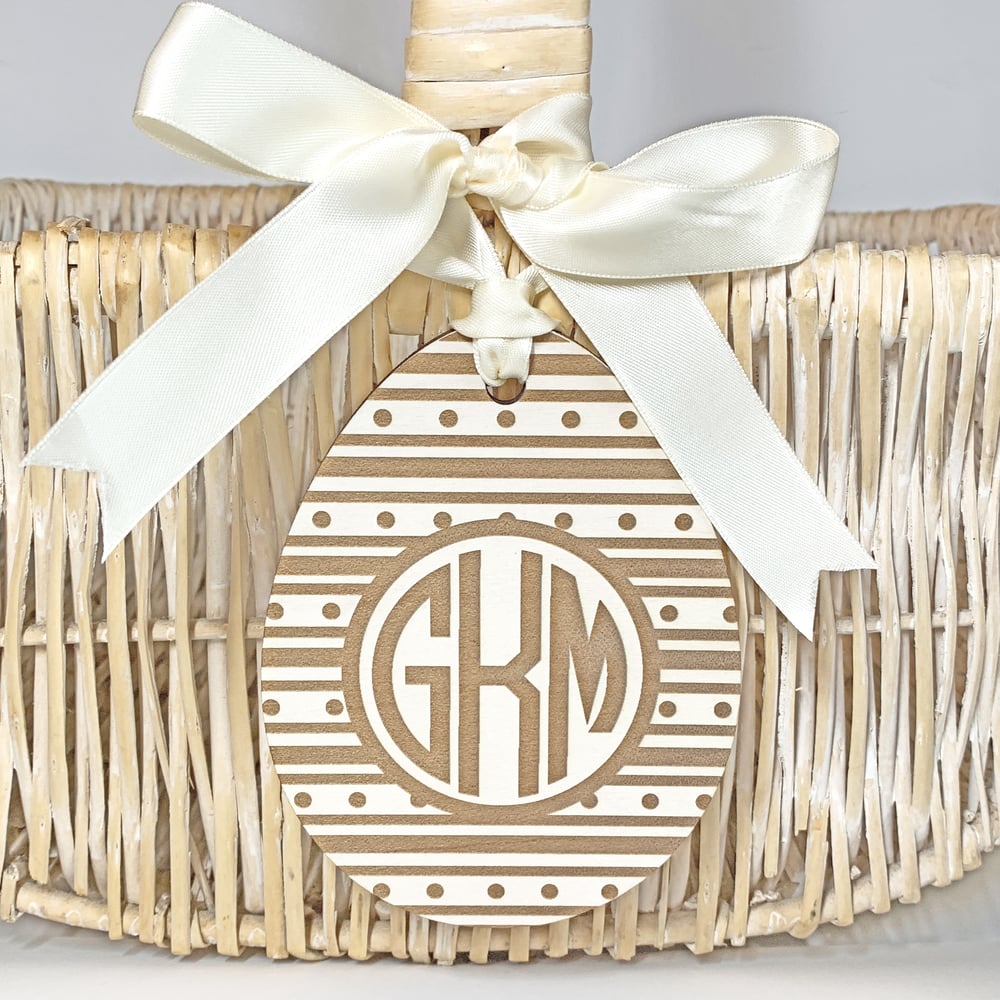 Image of Custom Engraved Easter Basket Tags