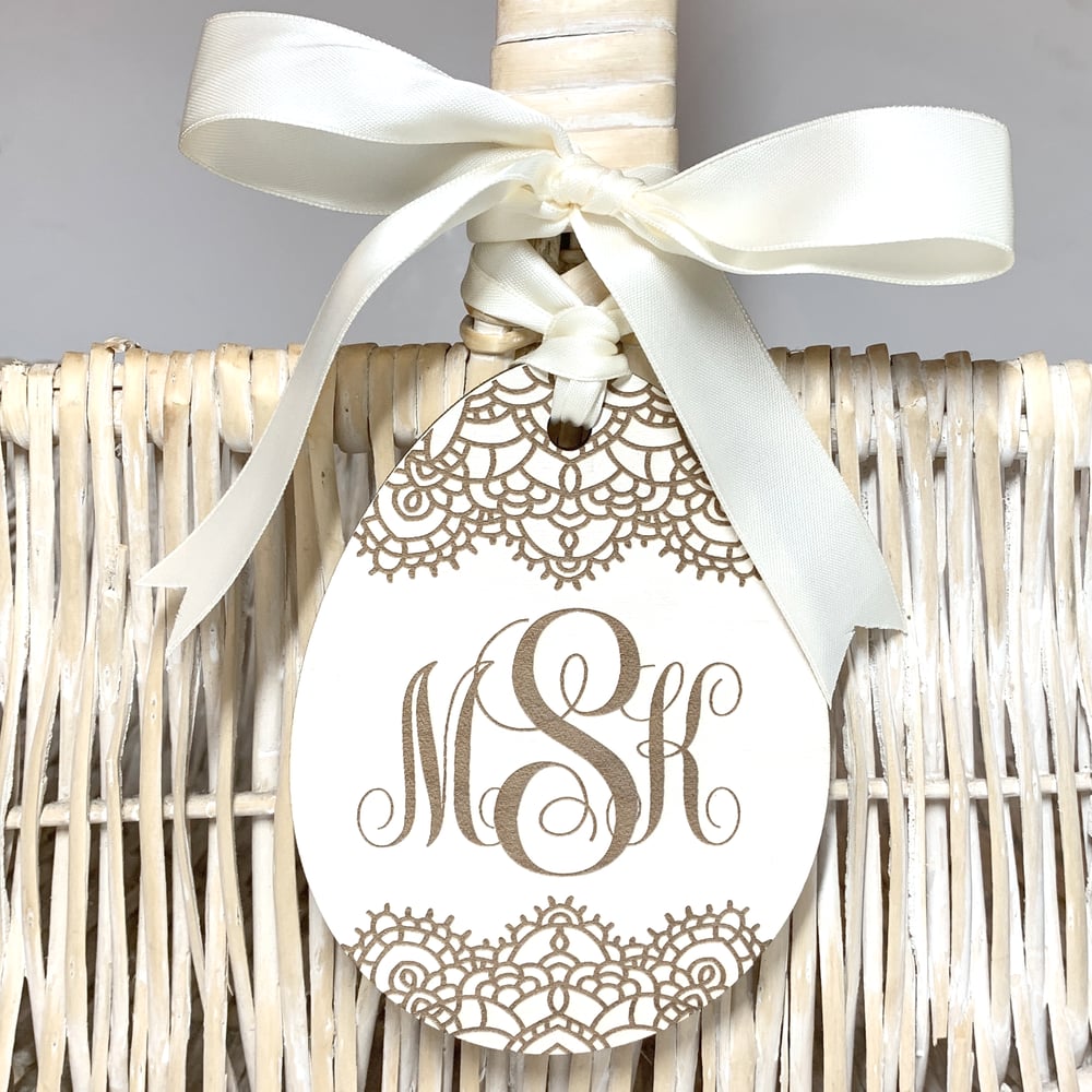 Image of Custom Engraved Easter Basket Tags