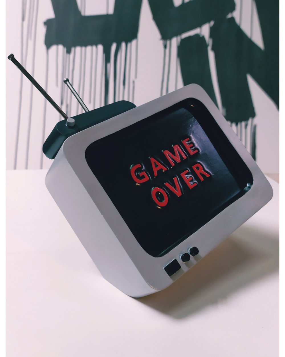 Art Toy TV-set XL version GAME OVER