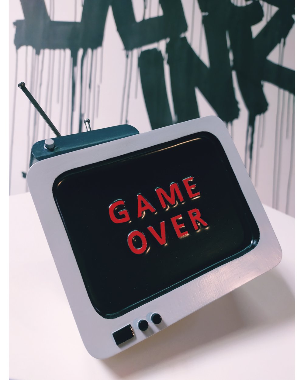 Art Toy TV-set XL version GAME OVER