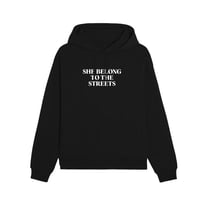 FBG SHE BELONGS TO THE STREETS HOODIE BLACK