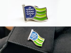 Image of Bellingham Flag Enamel Pin