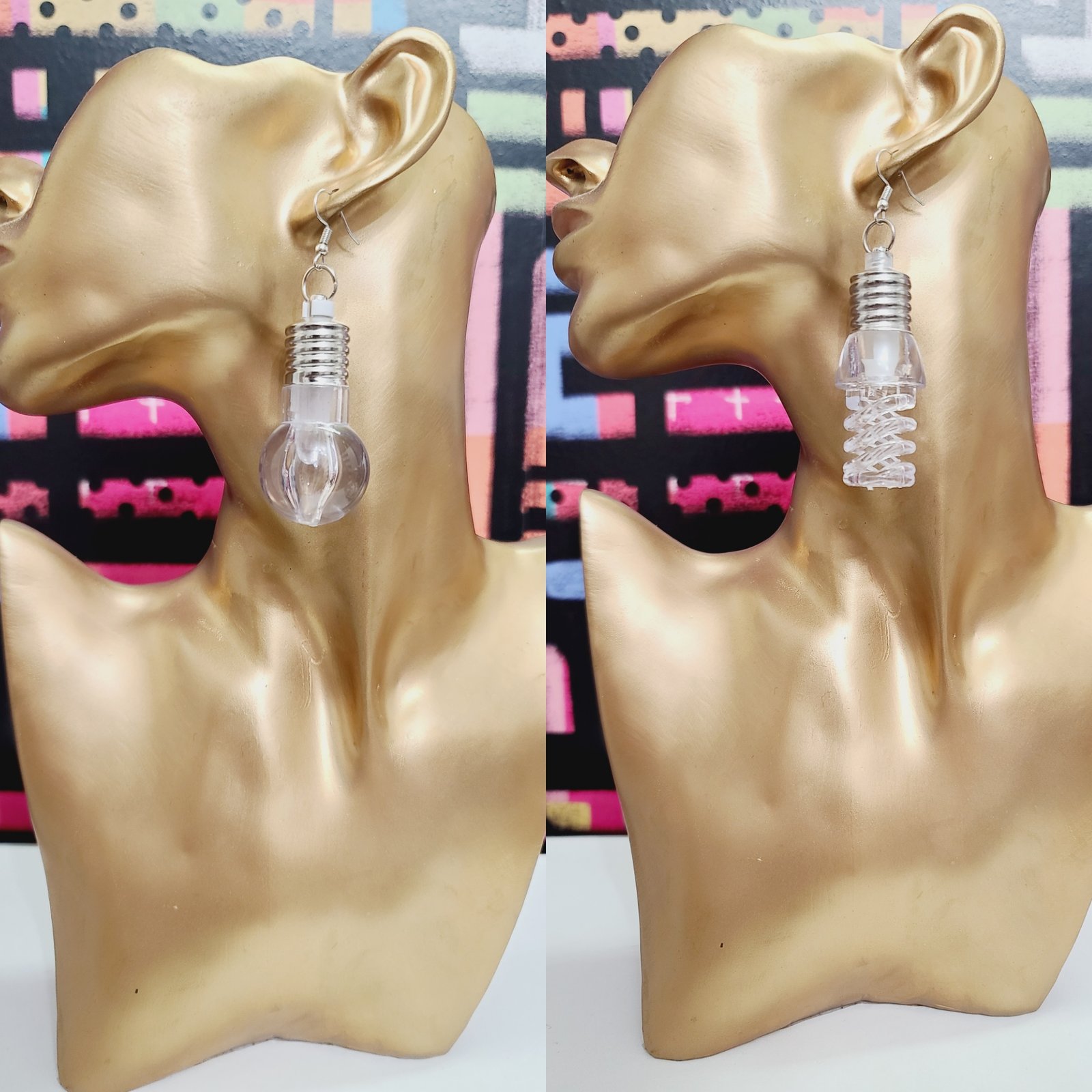 Silver Bulb Organic Earrings fashion