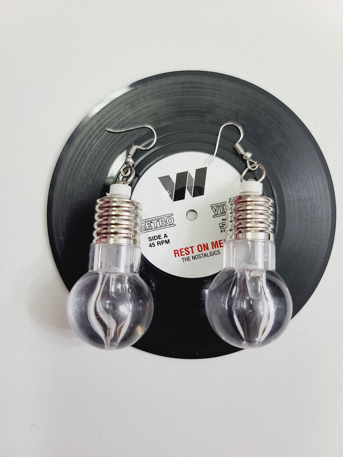 Image of Clear Light Bulb Earrings
