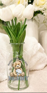 Image 4 of Faux Tulips & Vase