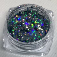 thin glitter grey blue