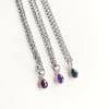 Teardrop Gemstone Necklace