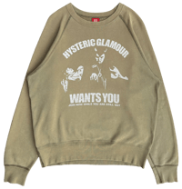 Image 1 of 90’s Hysteric Glamour “Wants You” Crewneck - L