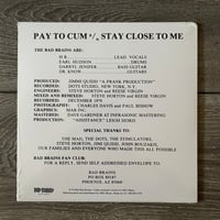 Image 2 of Bad Brains - Pay To Cum! Vinyl 7"