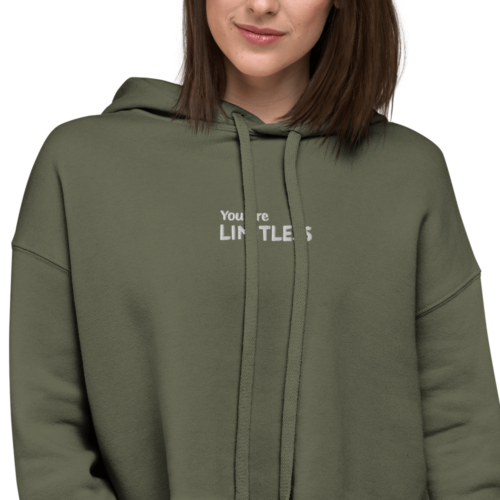 you are Limitless Crop Top Hoodie