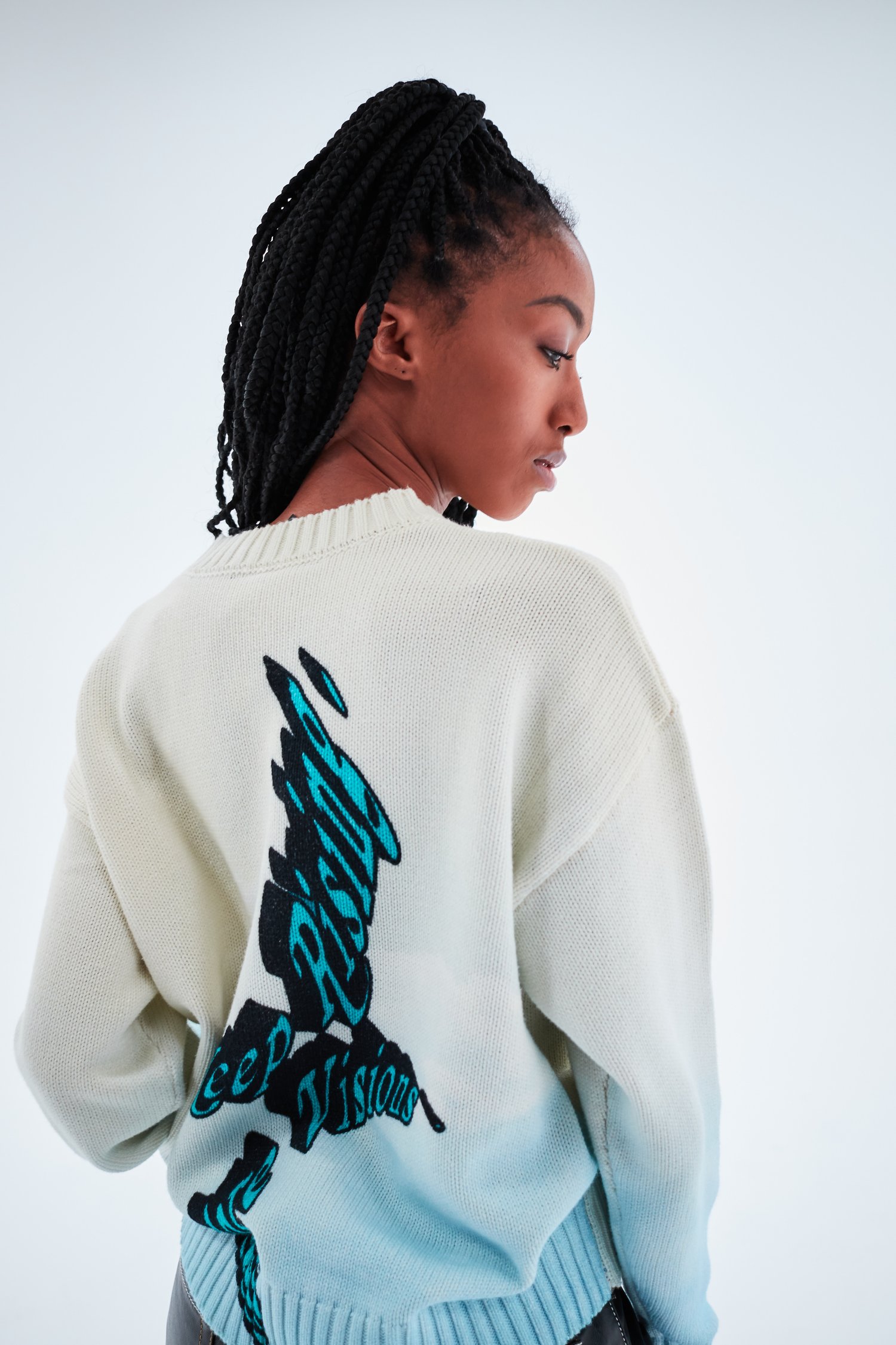 Image of KNITTED SWEATER ( FAITH )