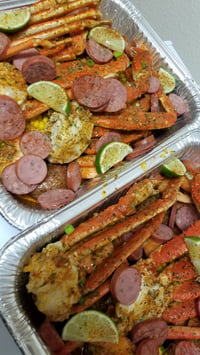 Image 1 of Full Pan Crablegs & Shrimp 