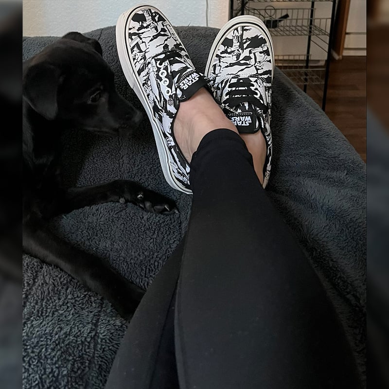 Star Wars Stormtrooper Camo Authentic Black & White VANS Shoes