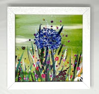 Image 1 of 'Agapanthus' Textured Framed Print