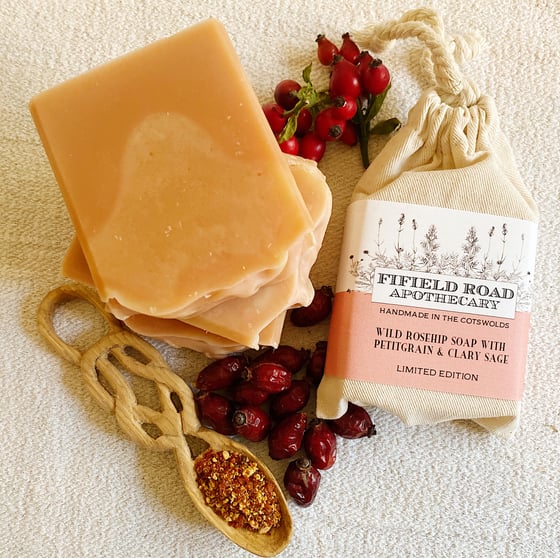 Image of LIMITED EDITION Wild Rose Hip and Petitgrain Soap