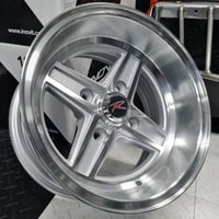 Image 1 of 13" CROSSLITE ALLOY WHEELS FITS 4X108 SILVER POLISHED