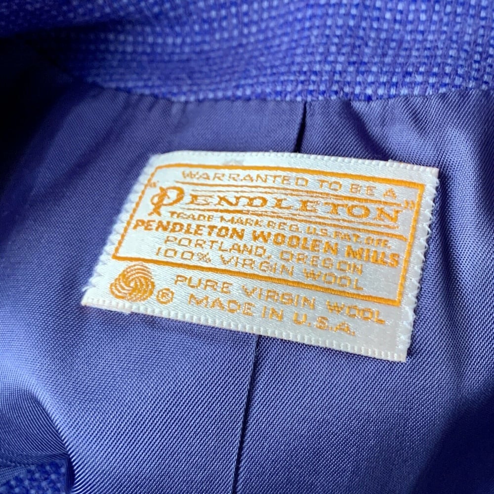 PENDLETON Purple Jacket VIRGIN WOOL Suit Medium