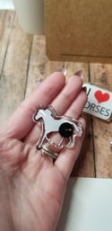 I love Horses | Acrylic Lanyard/Lapel Pin Set (3 Pins)