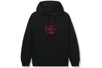 Image 2 of Anti Social Social Club A Fire Inside Red/Pink Flame Hoodie In Black