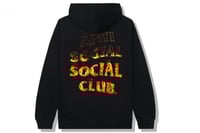 Image 1 of Anti Social Social Club A Fire Inside Flame Hoodie In Black