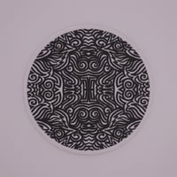 Image 2 of Black & White Abstract Sticker